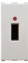 1000 m A 5 V 1 Module Single Port USB Charger White 66709