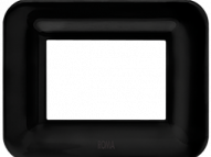 3 Module Curve Cover Plate Black 66803BL 3 Module Curve Cover Plate Black 66803BL