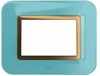 12 Module Cover Plate with Frame Sea Blue 66812SBG