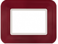 6 Module Cover Plate with Frame Oriental Maroon 66806MS