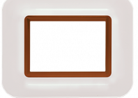 1 Module Cover Plate with Frame Coppper White 66801WHC