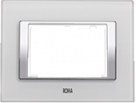 8 Module Horizontal Glass Cover Plate Pure White 66908GPW 8 Module Horizontal Glass Cover Plate Pure White 66908GPW