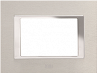 2 Module Metal Cover Plate Brushed Aluminium 66902BA