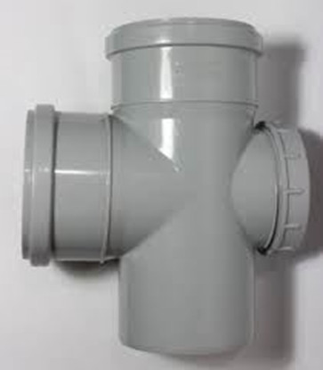 90 mm PVC SWR Pushfit Door Tee 2256104