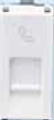 1 Module RJ 11 Telephone Socket with Shutter White CB91101TW11