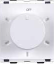 2 Module 5 Step Fan Regulator Snow White CB92102RW02