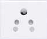 6 A 3 Module Two Pin / Three Pin Socket with Shutter White OC32W06