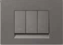12 Module Plate with Grid Frame Mountain Grey CB92112FM01