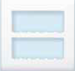 12  Module Grid Frame with Cover White OF12W00