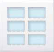 24 Module Grid Frame with Cover White OF24W00
