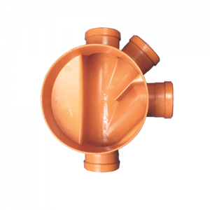 110 x 110 x 110 mm Underground Drainage Right Hand 45 Degree and Right Hand 90 Degree Junction with 315 mm Chamber Base NP3UCBHR315G