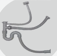 Outlet Connection Pipe for Double Bowl Sink with Overflow B4811502