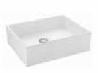 Delta 490 X 390 mm Vessel Basin without Faucet Hole White K-19897T-0