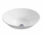 Conical Bell Vessel Basin without Faucet Hole White K-2200IN-0