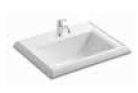 Memoirs 579 X 459 mm Self Rimming Basin with Single Hole White K-2241IN-1-0