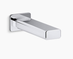 Strayt Bath Spout without Diverter Polished Chrome K-37344IN-CP
