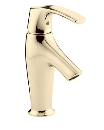 Symbol Basin Faucet with Drain French Gold K-19480IN-AF