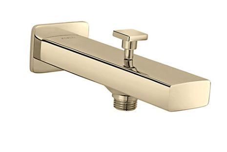 Strayt Bath Spout with Diverter French Gold K-37343IN-AF
