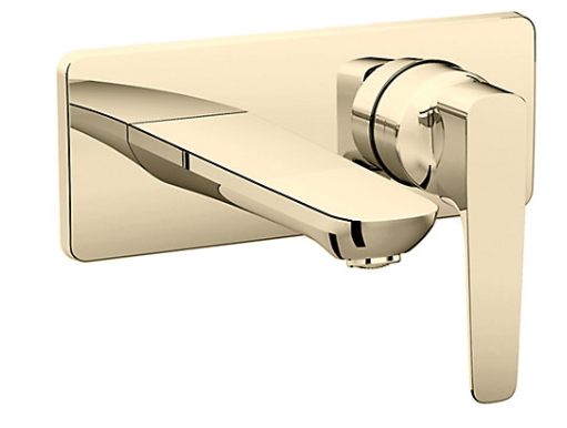 Aleo+ Single Control Wall-Mount Basin Faucet Trim French Gold K-5684IN-4ND-AF