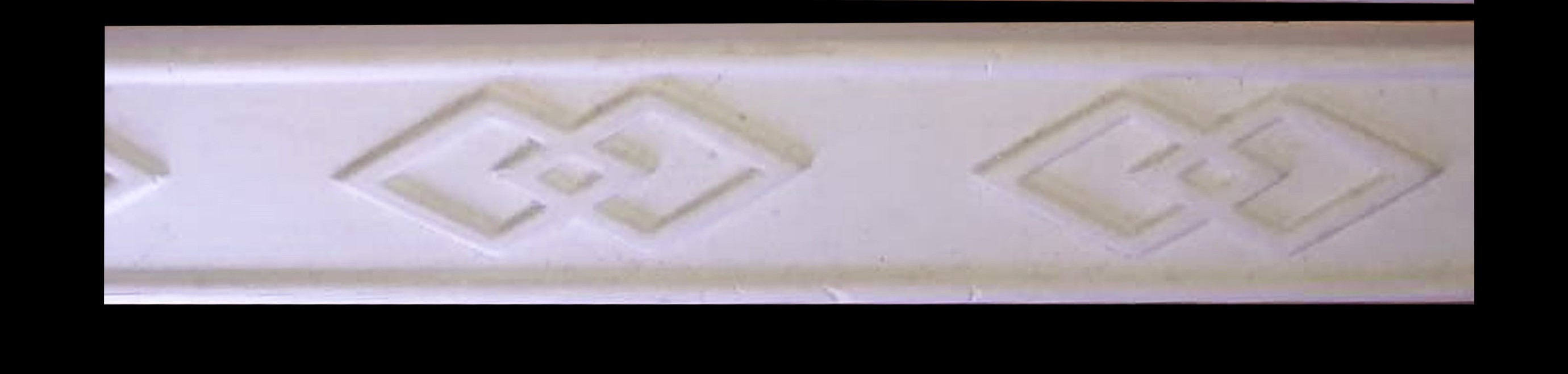 2000 mm X 55 mm X 10 mm Diamond Style Gypsum Beading White - Matt Finish