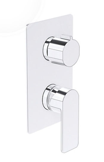 Parallel Exposed Bath and Shower Trim Polished Chrome - (K-23497IN-4-CP)