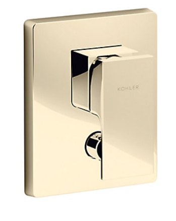 Strayt Exposed Bath and Shower Trim French Gold - (K-37335IN-4FP-AF)