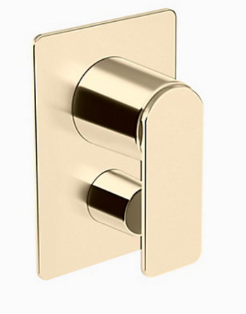 Parallel Exposed Bath and Shower Trim French Gold - (K-23496IN-4-AF)