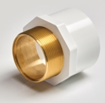 25 X 15 mm ASTM UPVC Male Brass Threaded Reducing Adapter SCH 40 M052801415