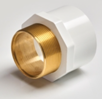 20 X 15 mm ASTM UPVC Male Brass Threaded Reducing Adapter SCH 80 M052801414