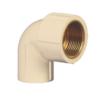 20 x 15 mm C-PVC Female Threaded Elbow (Brass) (W/O Rib) SDR11 MC2P1FEW2X2I