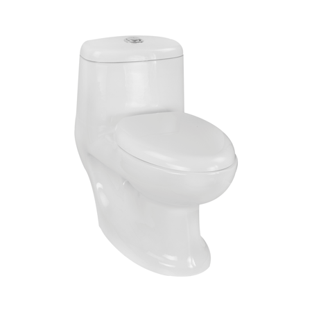 Rio 715 X 370 X 680 mm S Trap (220 mm) One Piece Water Closet with Cistern White-WRI1101IV