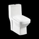 Alphs 650 X 360 X 745 mm S Trap (220mm)One Piece Water Closet with Cistern White- WAP1101SW