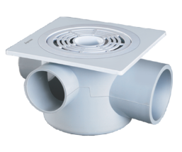 110 X 75 mm SWR Drainage Multi Floor Trap with Round Jaali (SxSpg Socket Type)