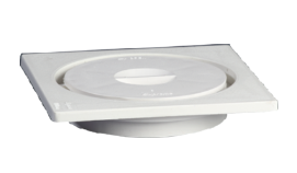 200 X 200 mm Top Tile with Central Strainer and Flat Cover (3 Piece) NP1SPTTT201E