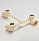 25 mm X 15 mm C-PVC Hot Up - Cold Down Adaptor (3 in 1 Wall Mixer Adaptor) M512510915