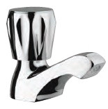Pillar Cock Full Turn Chrome Finish - CON-CHR-011KN