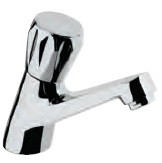 Pillar Cock Long Neck with Aerator Full Turn Chrome Finish - CON-CHR-021KN