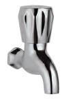 Bib Cock Full Turn Chrome Finish - CON-CHR-037KN
