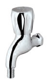 Bib Cock with Nozzle Full Turn Chrome Finish - CON-CHR-049NKN
