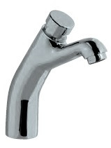 Pillar Cock Auto Closing System with 65mm Extension Body Chrome Finish - PRS-CHR-031L65