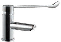 Single Lever Surgical Purpose Elbow Action Basin Mixer Chrome Finish - FLR-CHR-5033B