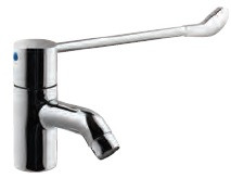 Florentine Pillar Cock with Extended Lever Handle Chrome Finish - FLR-CHR-5031N