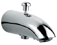 Bathtub Spout Heavy Casted Body with Button Attachment for Hand Shower Chrome Finish - SPJ-CHR-467