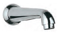 Bathtub Spout 235mm Long with Wall Flange Chrome Finish - SPJ-CHR-433