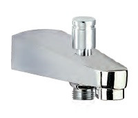 Bathtub Spout with Button Attachment for Hand Shower Chrome Finish - SPJ-CHR-463