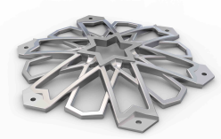 Kismet Aluminium Jaali - White