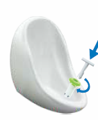 Carys 325 x 310 x 420 mm Urinal with Waterless Key Valve, Key Adopter and Nut Snow White (Full Set S4020104, B2050106)