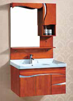 Rivas 800 X 480 mm Wall Mounted Base Cabinet with Under Counter Wash Basin and Wall Hung Mirror Cabinet S - 1551