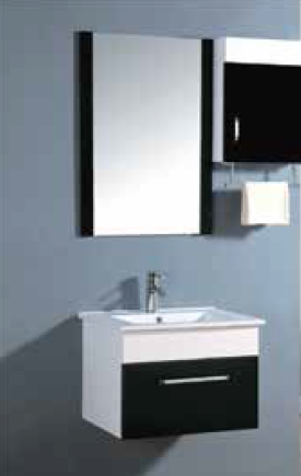 Burco 600 X 460 mm Wall Mounted Base Cabinet with Under Counter Wash Basin and Wall Hung Mirror Cabinet P - 6001