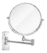 Wall Mounted Shaving Mirror 200 mm Diameter B3510126